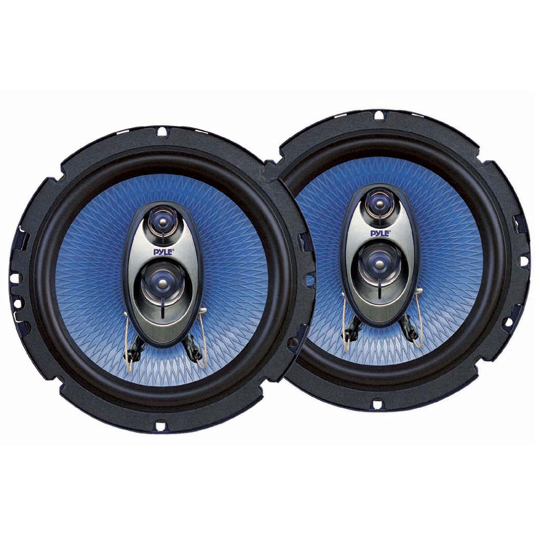 Pyle 6.5" 3-way Speakers - Blue Label Series