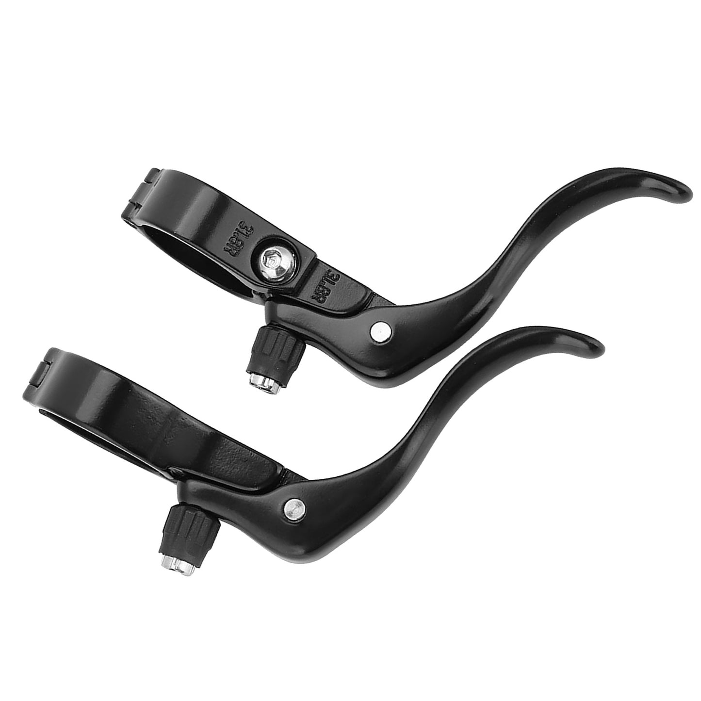 1 Pair Lightweight Aluminum Alloy Road Bike Bicycle Brake Lever Set 31.8mm Accessory(Black)