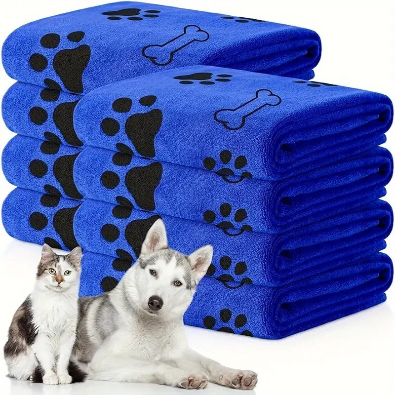 Super Absorbent Microfiber Dog Towel - Quick-drying Soft Pet Bath And Grooming Cloth For Medium To Large Dog Breeds