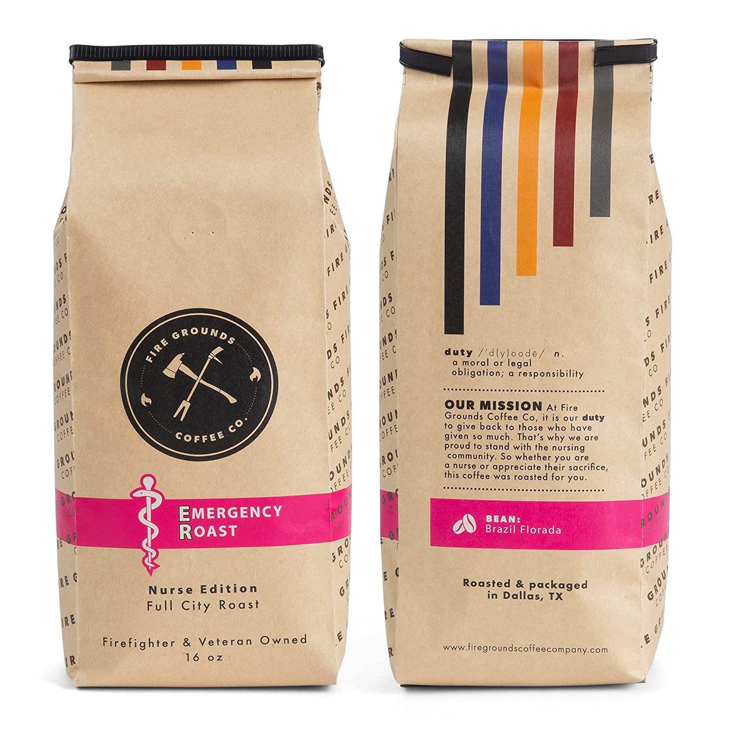 EMERGENCY ROAST (FULL CITY ROAST) by fire grounds coffee company