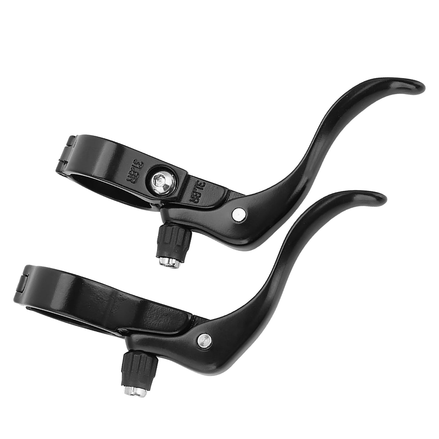 1 Pair Lightweight Aluminum Alloy Road Bike Bicycle Brake Lever Set 31.8mm Accessory(Black)