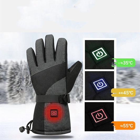 Men's And Women's Outdoor Cycling Heated Warm Gloves