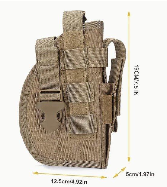 Universal Gun Holster Tactical Right Hand Molle Pistol Holster Magazine Pouch - The Hammer Sports